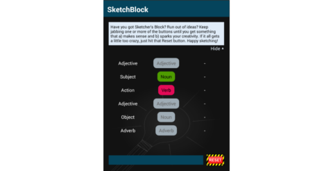 Screenshot of the Android version of SketchBlock