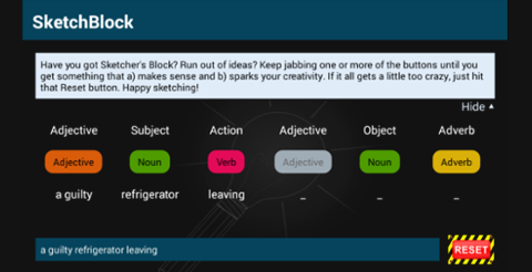 Screenshot of the Android version of SketchBlock